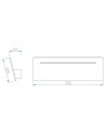 ***OFER/DES*** TOJA * APLIQUE LED RECTANGULAR 16W 4000K